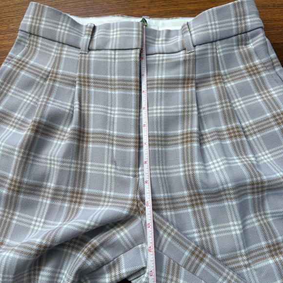 Aritzia Wilfred Effortless Plaid Trouser Pant Size 6 - Picture 9 of 10